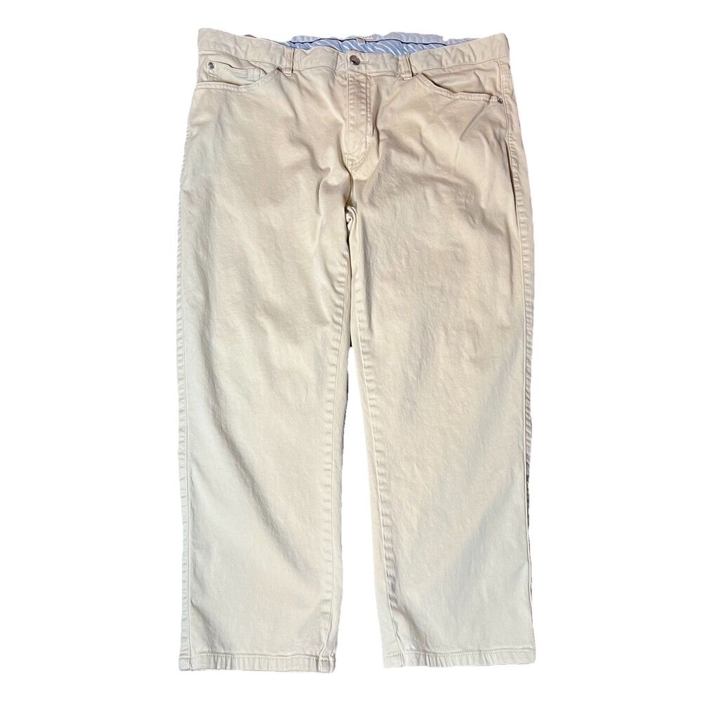 Peter‎ Millar Pants Men’s 38x24 Beige Crown Vintage Canvas Casual Flat Front